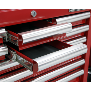 Sealey AP33109 Superline PRO® Topchest with Ball-Bearing Slides, 10 Drawer, Red