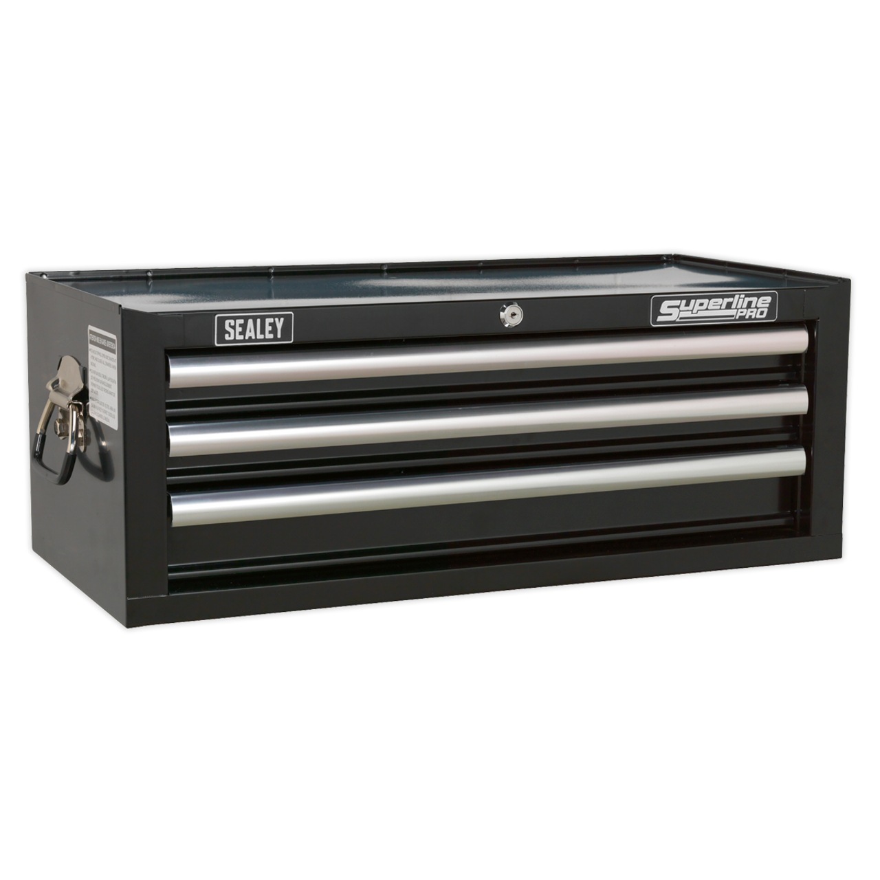 Sealey AP33339B Superline PRO® Mid-Box Tool Chest with Ball-Bearing Slides, 3 Drawer, Black