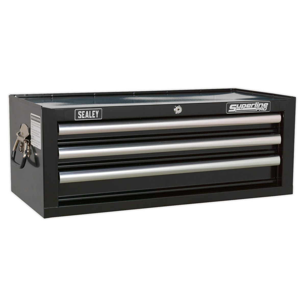 Sealey AP33339B Superline PRO® Mid-Box Tool Chest with Ball-Bearing Slides, 3 Drawer, Black