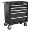 Sealey AP33459B Superline PRO® Rollcab with Ball-Bearing Slides, 5 Drawer, Black