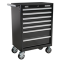 Sealey AP33479B Superline PRO® Rollcab with Ball-Bearing Slides, 7 Drawer, Black