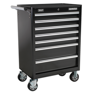 Sealey AP33479B Superline PRO® Rollcab with Ball-Bearing Slides, 7 Drawer, Black
