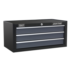 Tool Chest Combination 16 Drawer with Ball-Bearing Slides - Black/Grey & 398pc Tool Kit