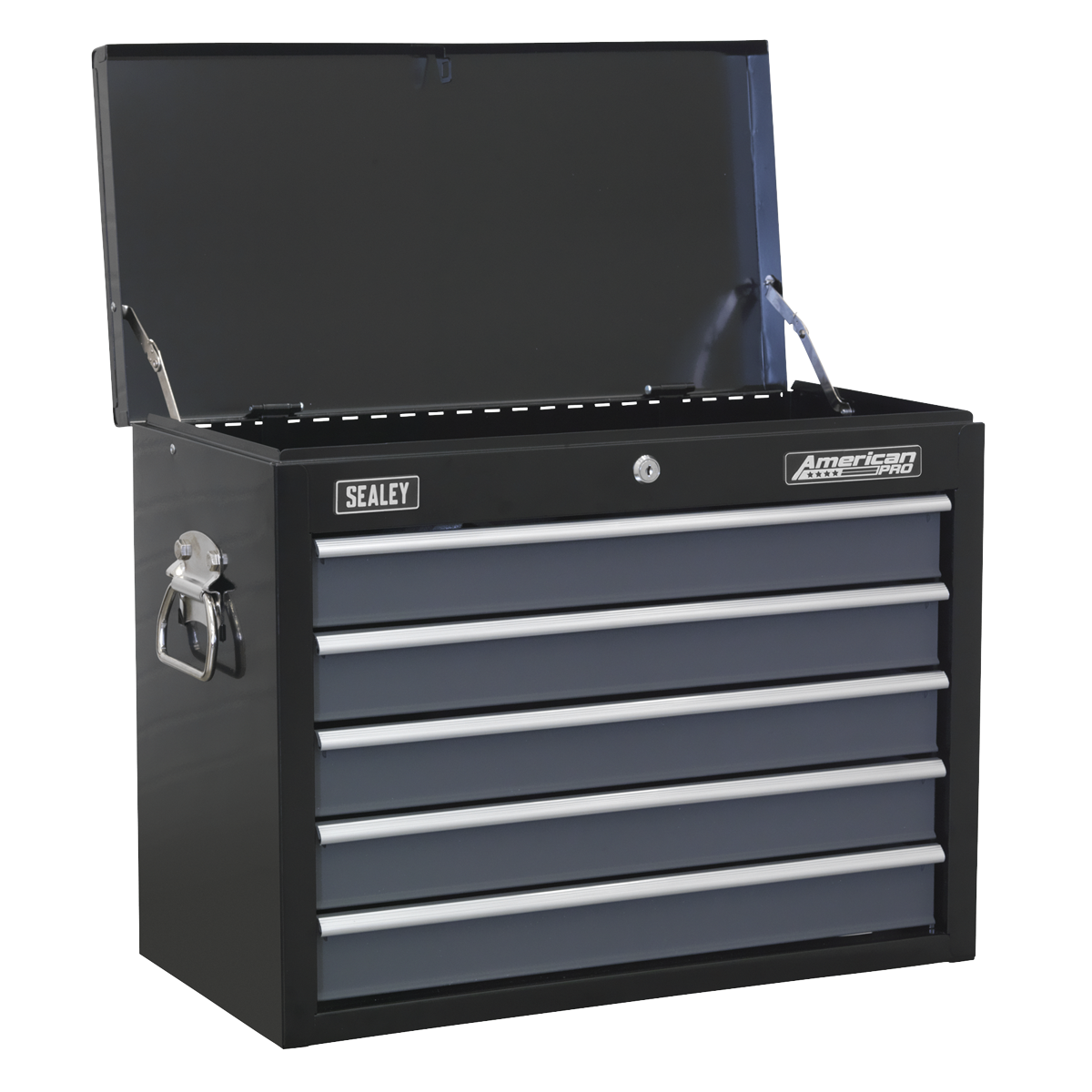 American PRO® Topchest 5 Drawer - Black/Grey