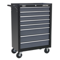 American PRO® Rollcab 8 Drawer - Black/Grey