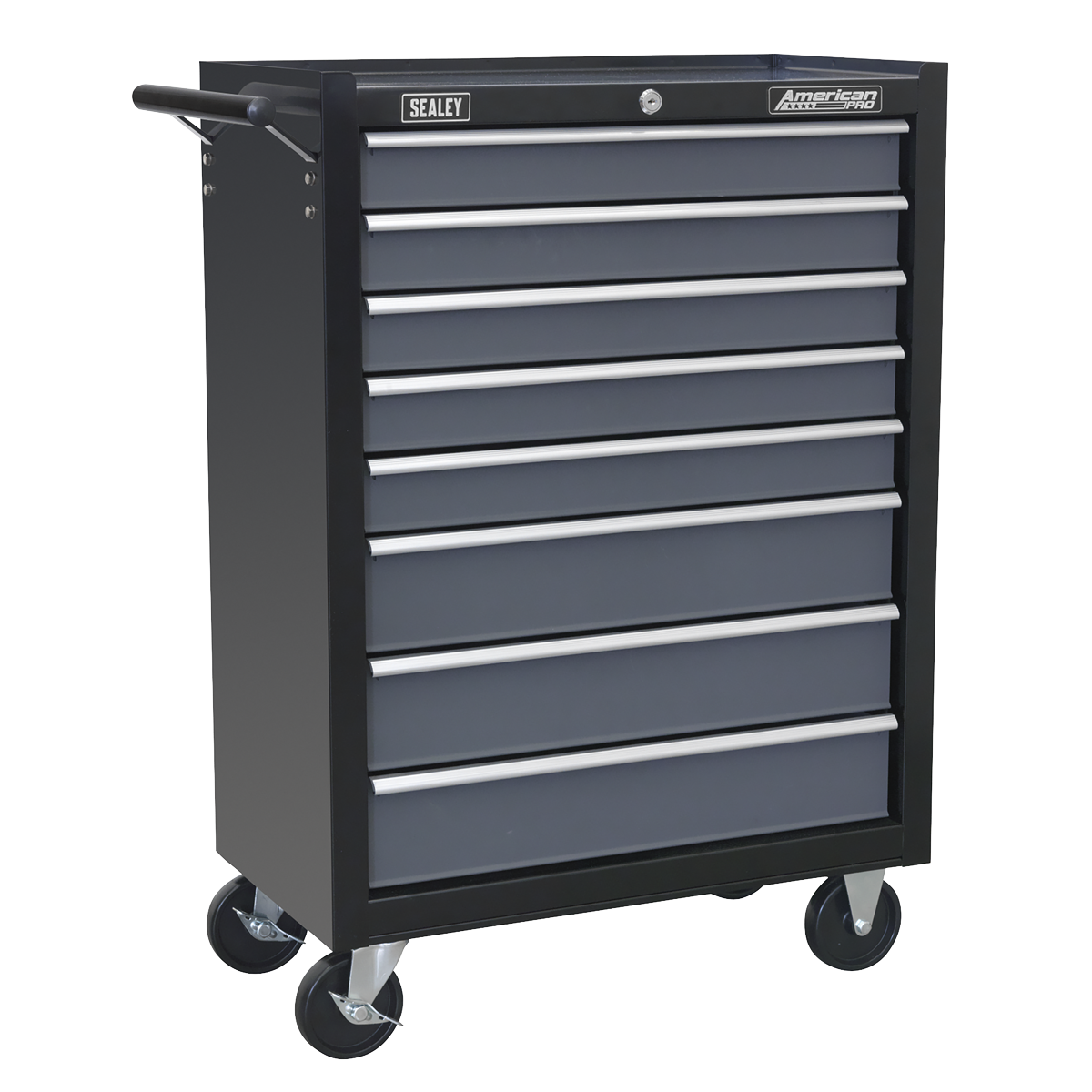 Tool Chest Combination 16 Drawer with Ball-Bearing Slides - Black/Grey & 398pc Tool Kit