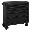 Superline PRO® Black Edition Rollcab with 6 Soft Close Drawers 915mm