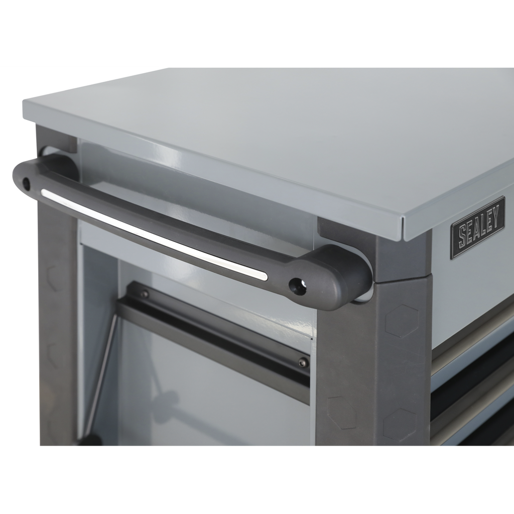 Sealey AP366G Superline PRO® Tool Trolley with Ball-Bearing Slides, 6 Drawer, Grey