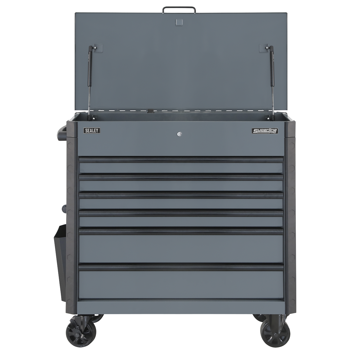 Sealey AP366G Superline PRO® Tool Trolley with Ball-Bearing Slides, 6 Drawer, Grey