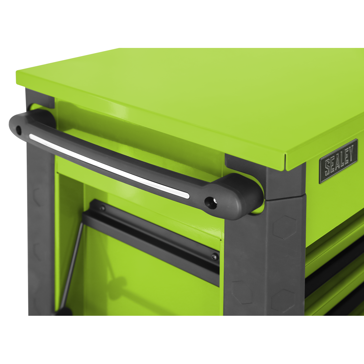 Sealey AP366HV Superline PRO® Tool Trolley with Ball-Bearing Slides, 6 Drawer, Green