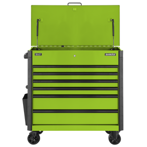 Sealey AP366HV Superline PRO® Tool Trolley with Ball-Bearing Slides, 6 Drawer, Green