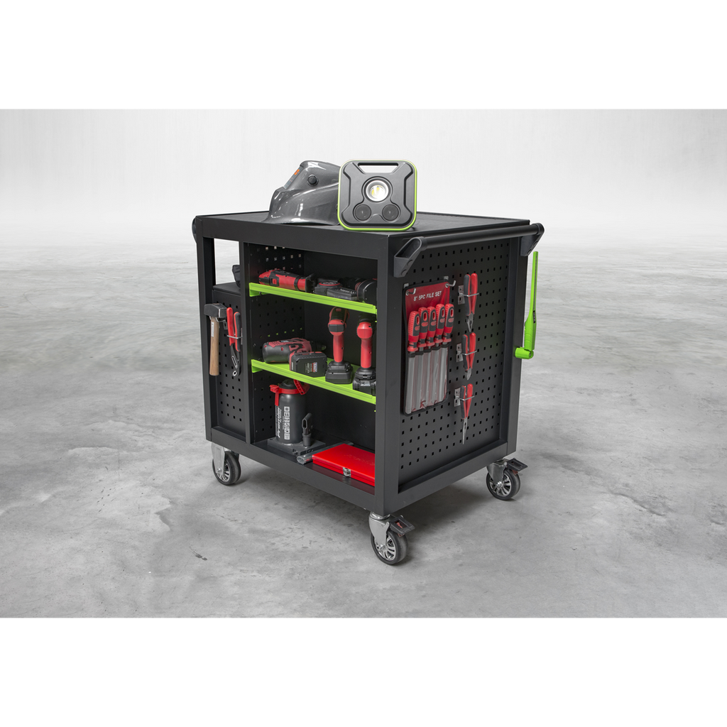 Premier™ Mobile Workstation with 7 Drawers & Cupboard 920mm
