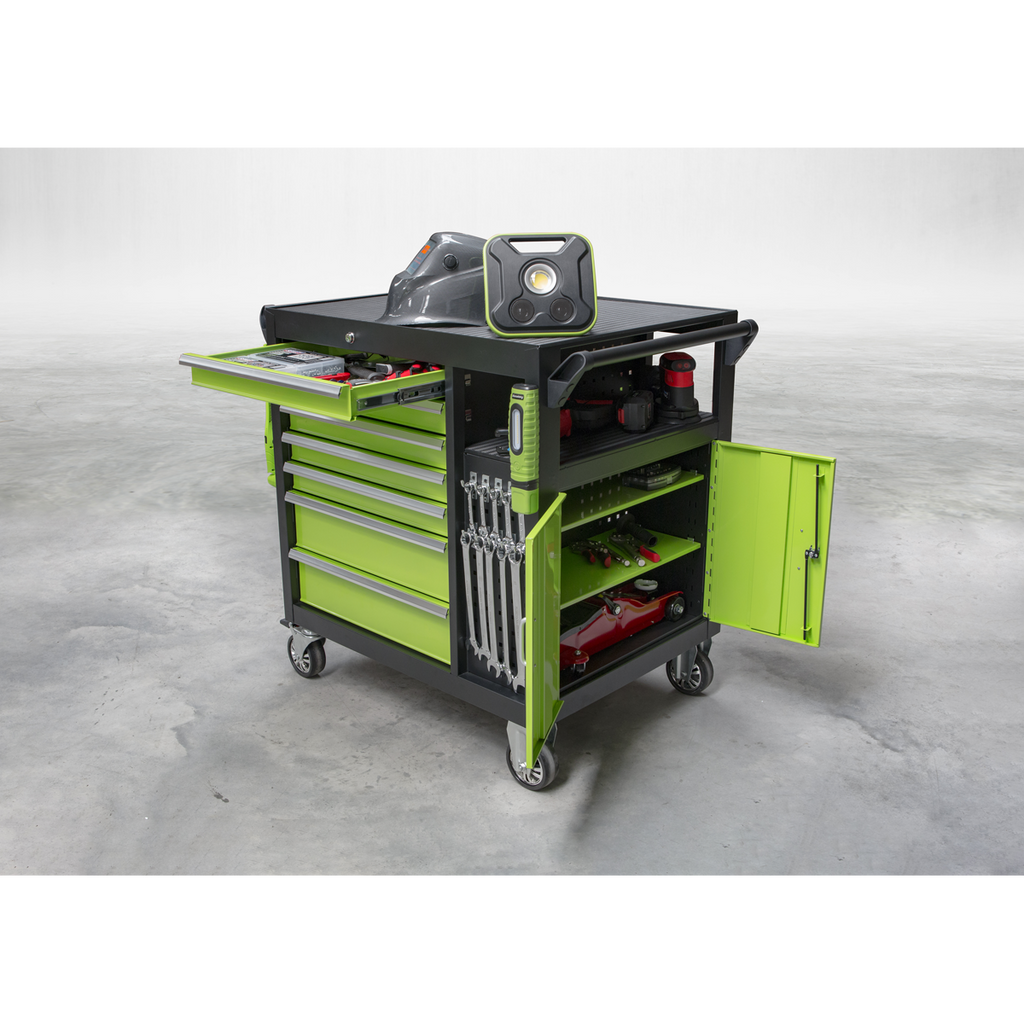 Premier™ Mobile Workstation with 7 Drawers & Cupboard 920mm