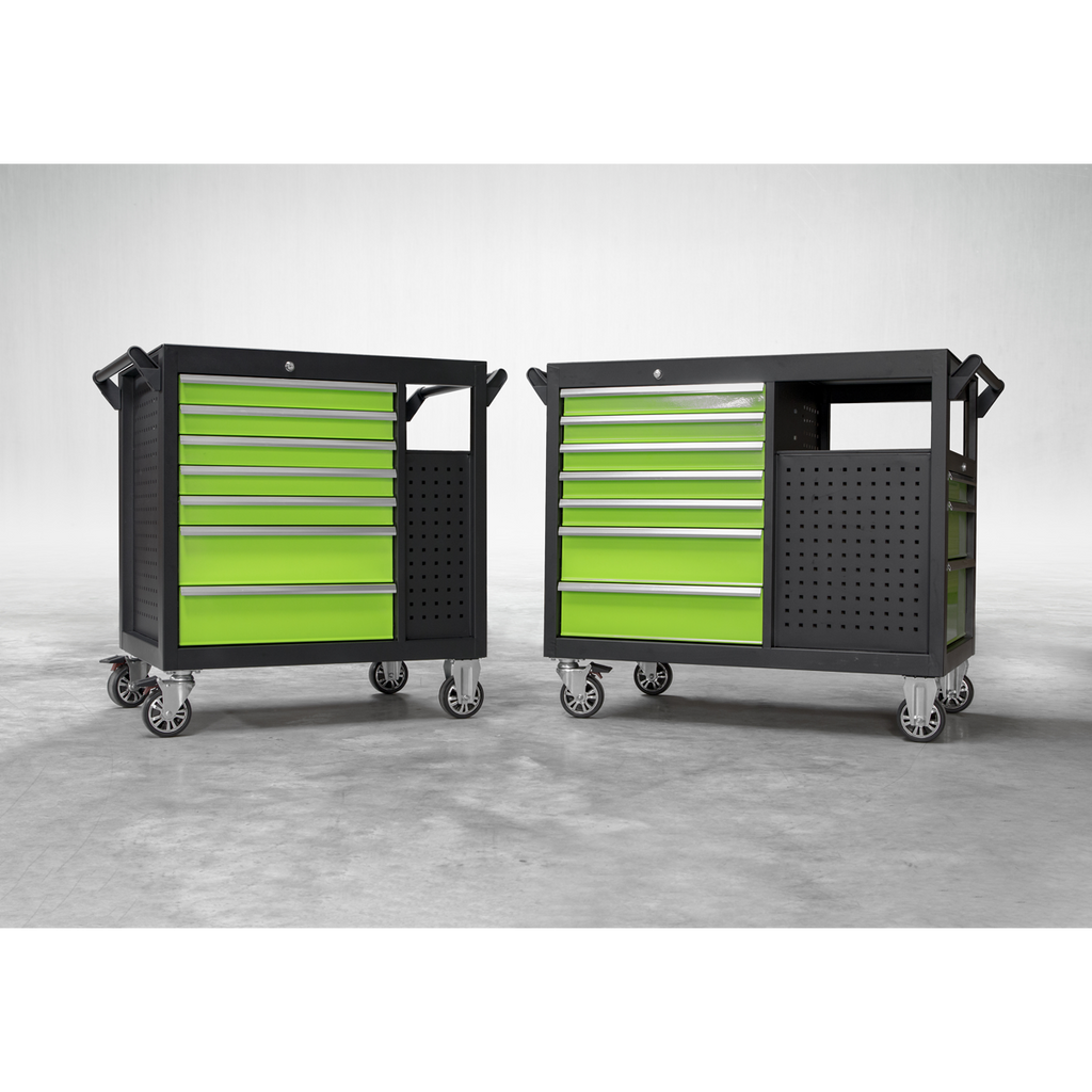 Premier™ Mobile Workstation with 7 Drawers & Cupboard 920mm