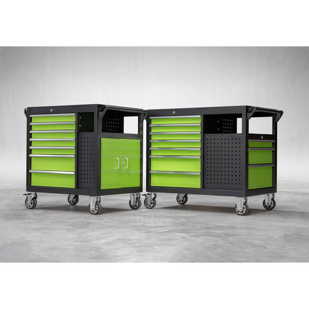 Premier™ Mobile Workstation with 7 Drawers & Cupboard 920mm