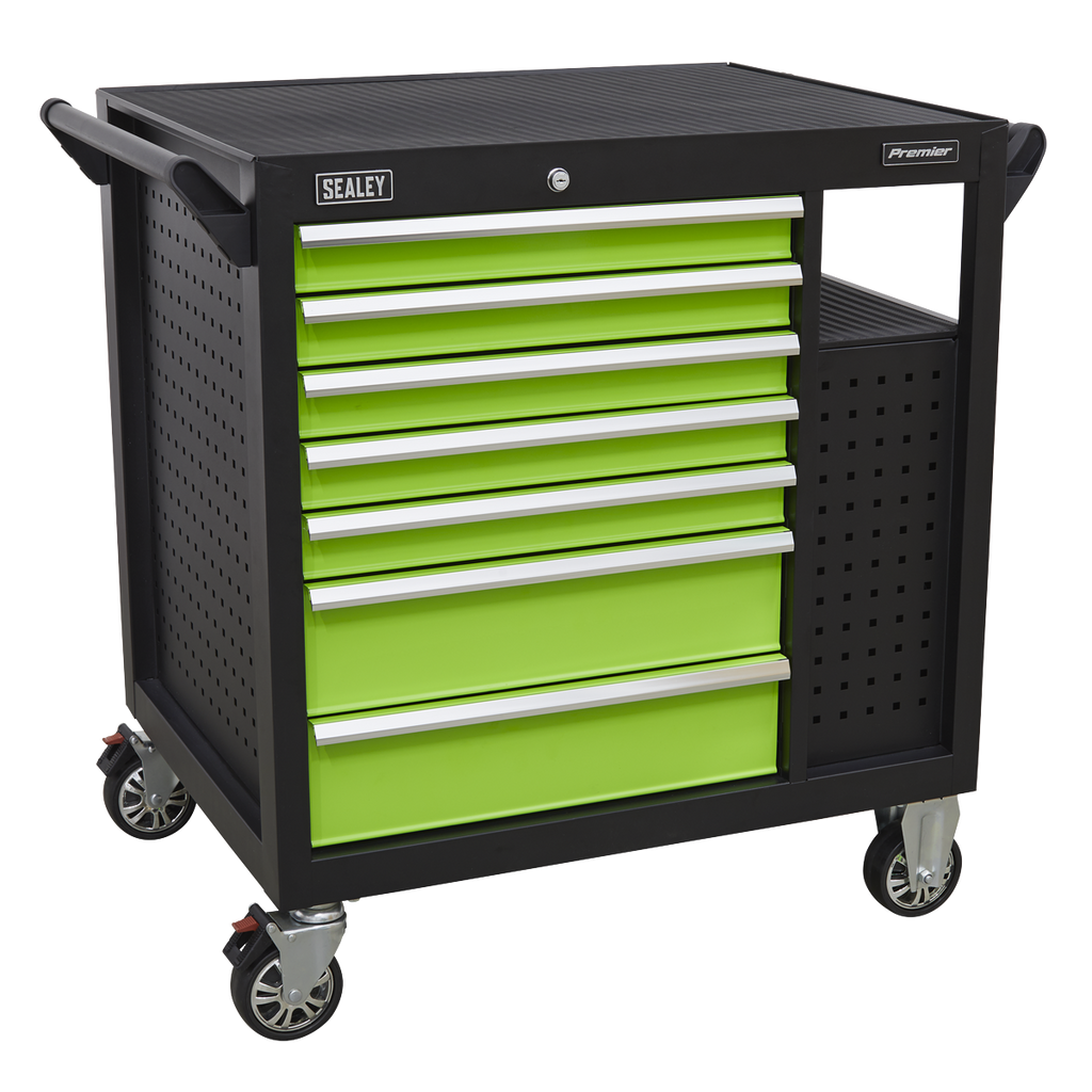 Premier™ Mobile Workstation with 7 Drawers & Cupboard 920mm