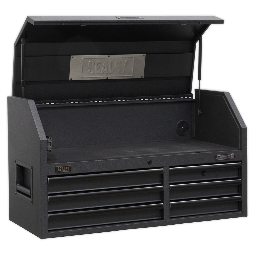 Superline PRO® Black Edition Topchest with 6 Soft Close Drawers & Power Strip 1030mm