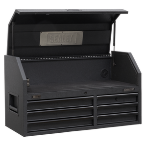 Superline PRO® Black Edition Topchest with 6 Soft Close Drawers & Power Strip 1030mm
