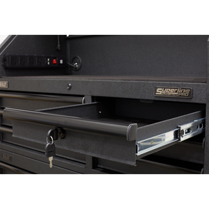 Superline PRO® Black Edition Topchest with 6 Soft Close Drawers & Power Strip 1030mm