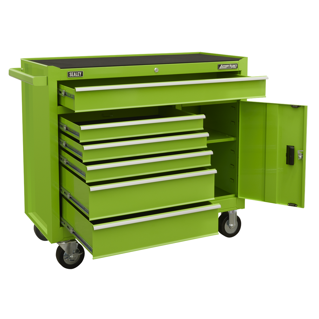 Sealey AP4106HV American PRO® Rollcab with Ball Bearing Slides, 6 Drawer, Green