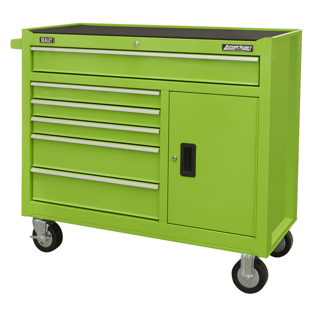 Sealey AP4106HV American PRO® Rollcab with Ball Bearing Slides, 6 Drawer, Green