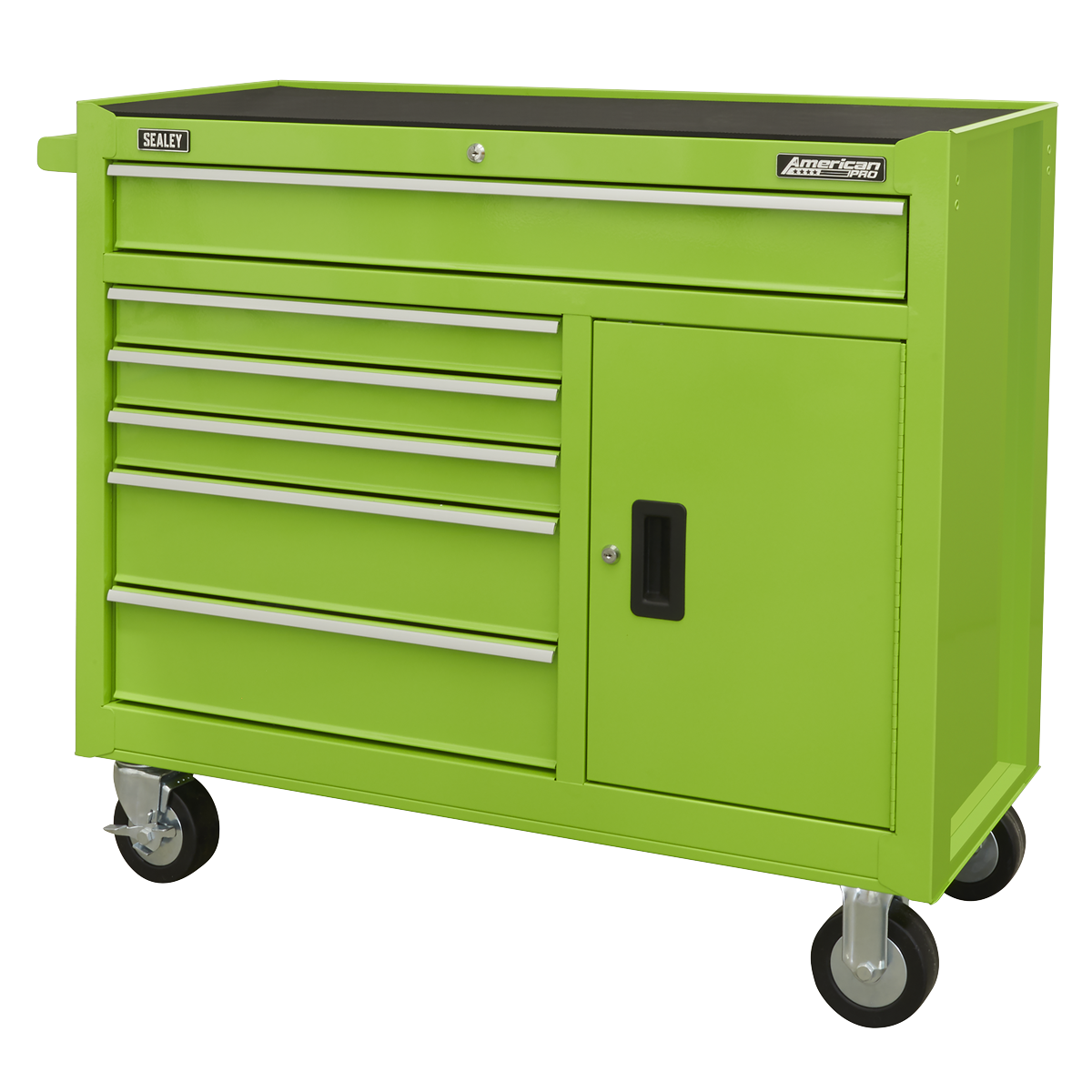 Sealey AP4106HV American PRO® Rollcab with Ball Bearing Slides, 6 Drawer, Green