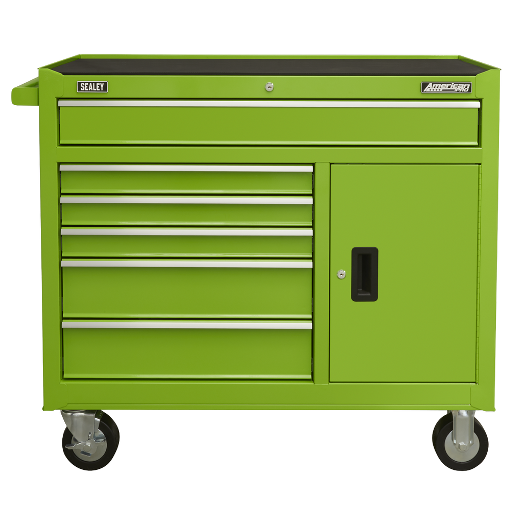 Sealey AP4106HV American PRO® Rollcab with Ball Bearing Slides, 6 Drawer, Green