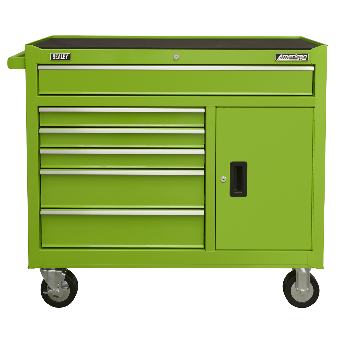 Sealey AP4106HV American PRO® Rollcab with Ball Bearing Slides, 6 Drawer, Green