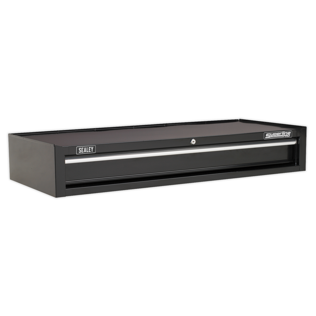 Superline PRO® Heavy-Duty Mid-Box Tool Chest, 1 Drawer, Black (AP41119B) (Factory Refurbished B)