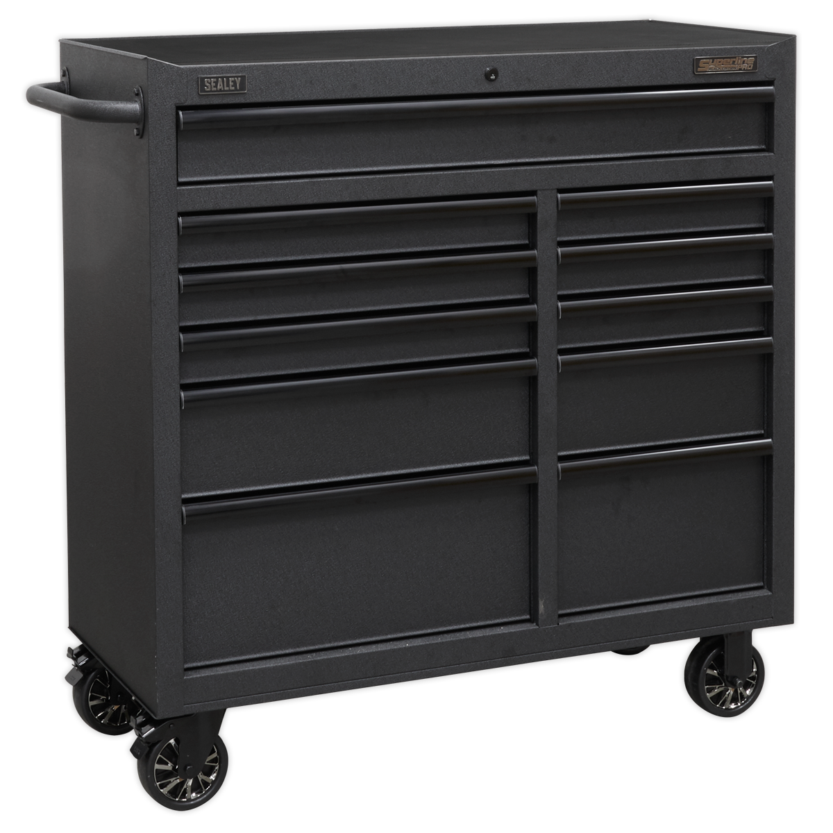 Superline PRO® Black Edition Rollcab with 11 Soft Close Drawers 1040mm