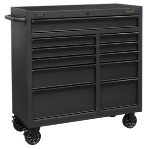 Superline PRO® Black Edition Rollcab with 11 Soft Close Drawers 1040mm