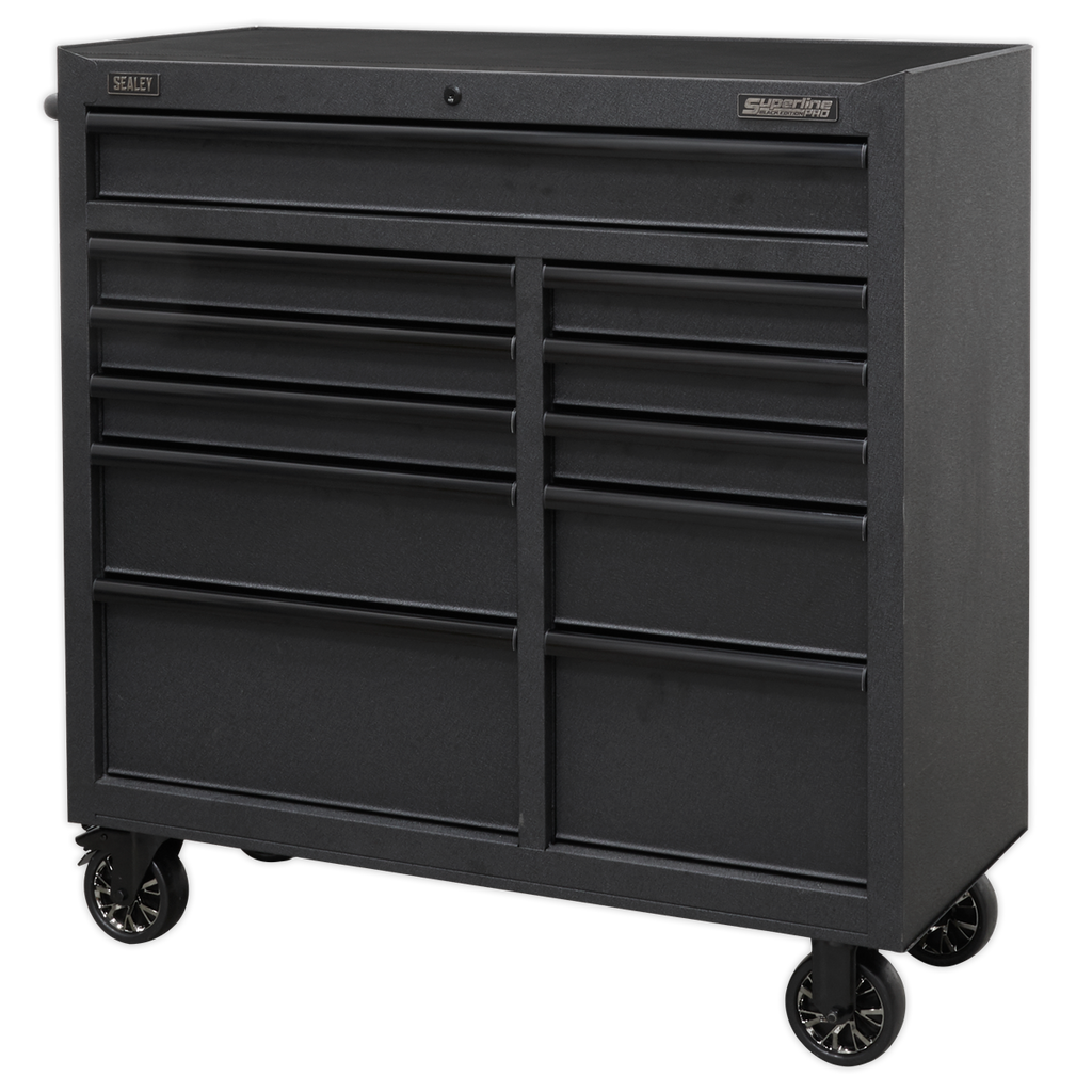 Superline PRO® Black Edition Rollcab with 11 Soft Close Drawers 1040mm