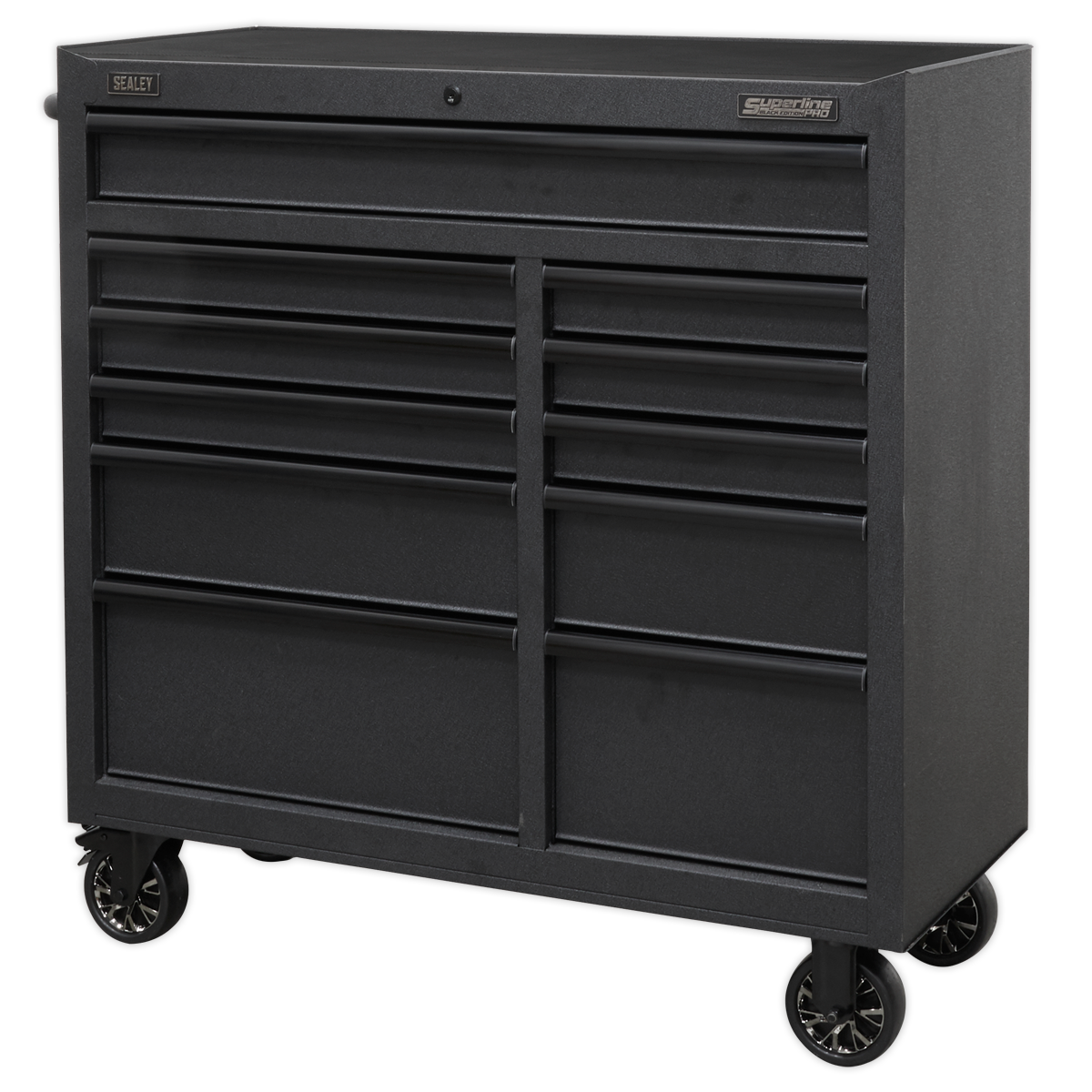 Superline PRO® Black Edition Rollcab with 11 Soft Close Drawers 1040mm