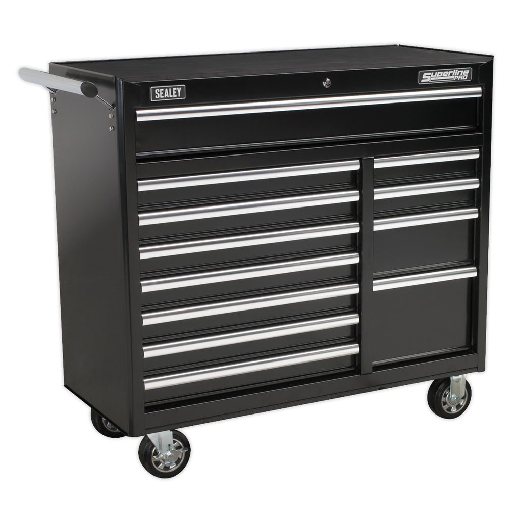 Sealey AP41120B Superline PRO® Heavy-Duty Rollcab, 12 Drawer, Black