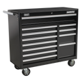 Sealey AP41120B Superline PRO® Heavy-Duty Rollcab, 12 Drawer, Black