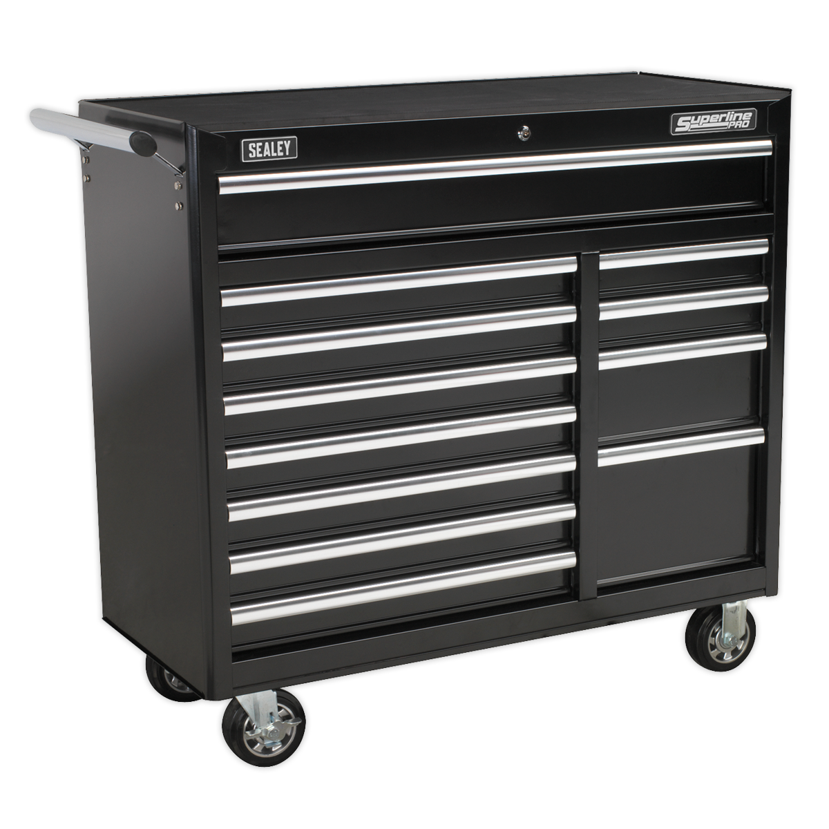 Sealey AP41120B Superline PRO® Heavy-Duty Rollcab, 12 Drawer, Black