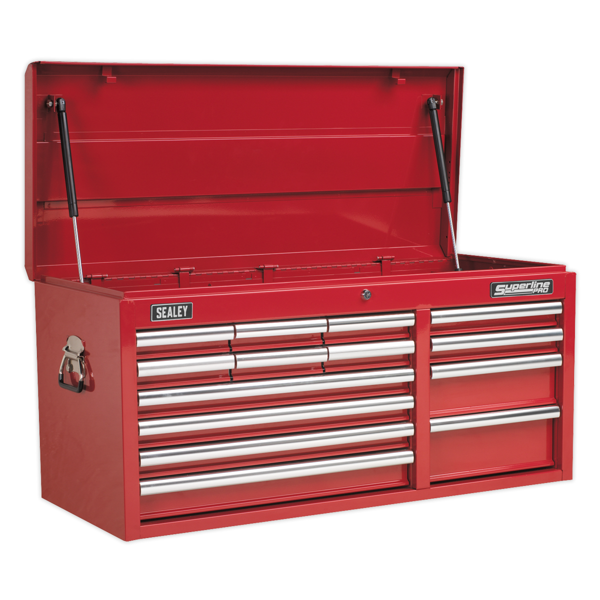 Sealey AP41149 Superline PRO® Heavy-Duty Topchest with Ball-Bearing Slides, 14 Drawer, Red