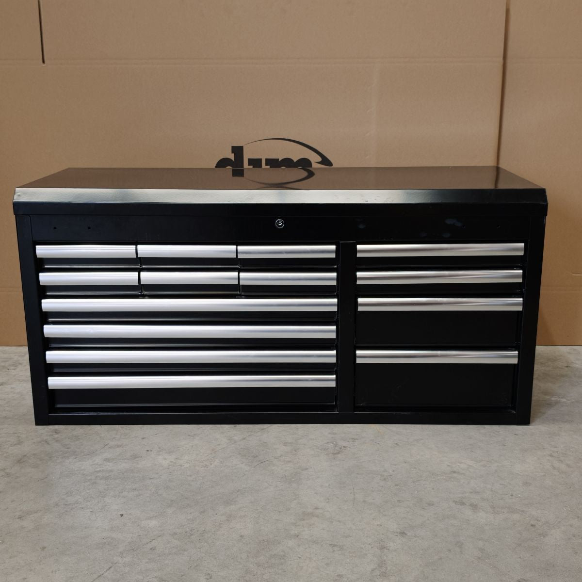Superline PRO® Heavy-Duty Topchest, 14 Drawer, Black (AP41149B)