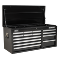 Sealey AP41149B Superline PRO® Heavy-Duty Topchest with Ball-Bearing Slides, 14 Drawer, Black
