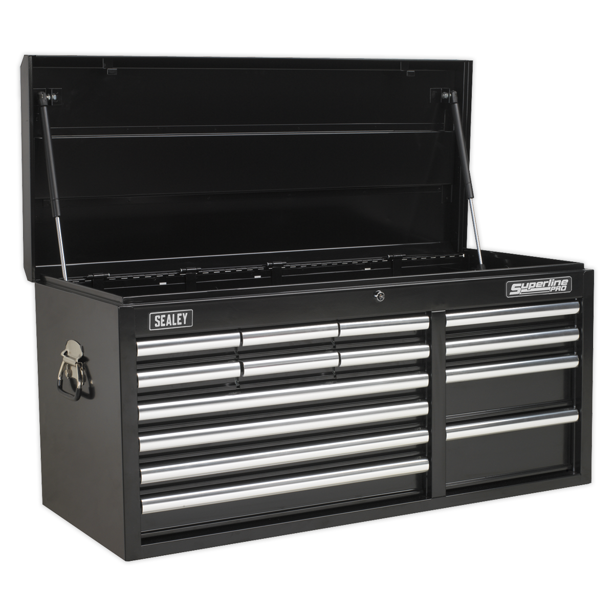 Sealey AP41149B Superline PRO® Heavy-Duty Topchest with Ball-Bearing Slides, 14 Drawer, Black