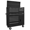American PRO® Topchest & Rollcab Combination 15 Drawer - Black
