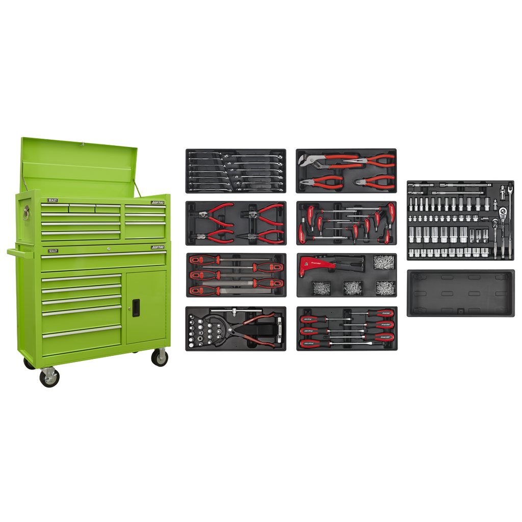American PRO® Tool Chest Combination with 117pc Tool Kit - Green