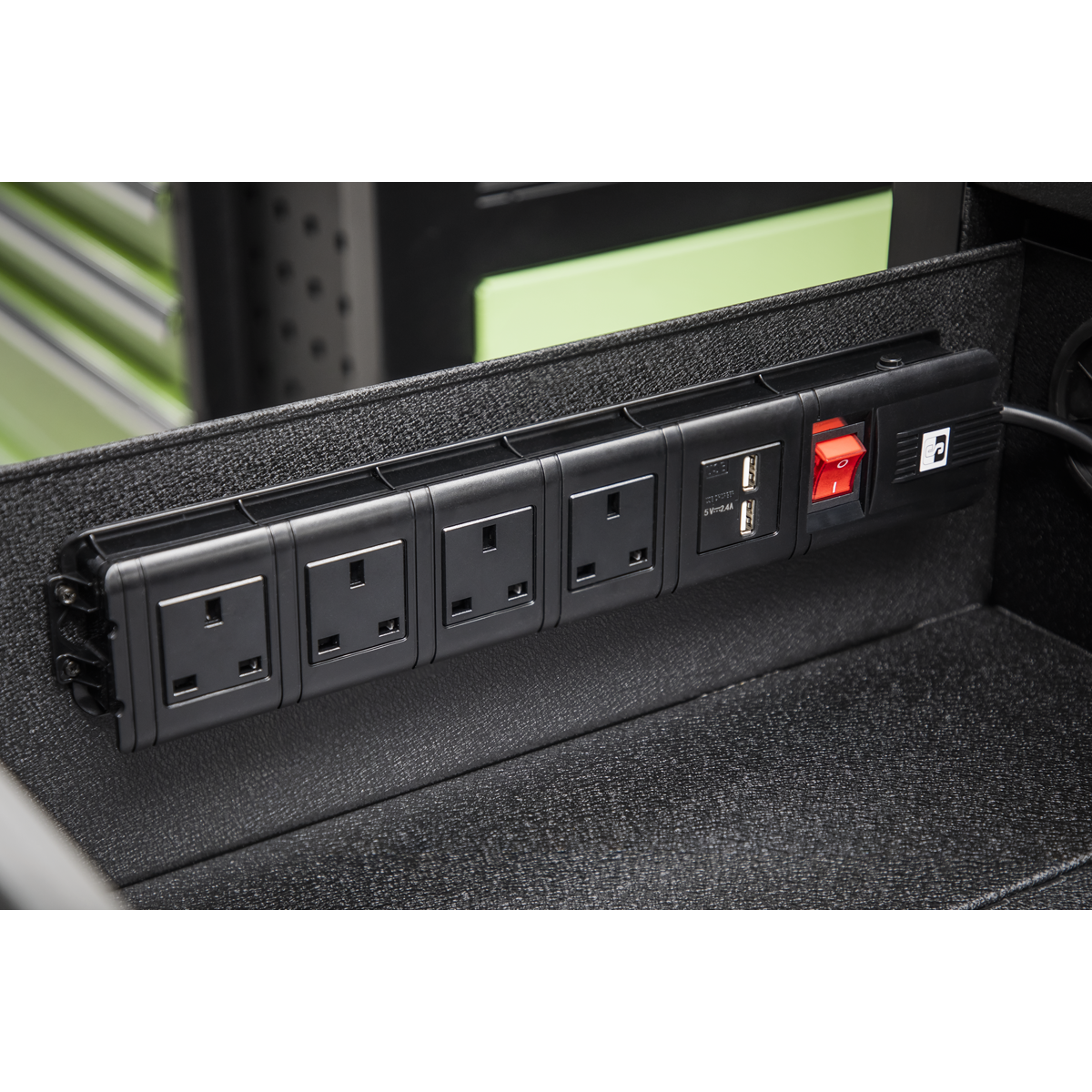 Superline PRO® Mobile Tool Cabinet with Power Tool Charging Drawer 1120mm