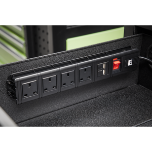 Superline PRO® Mobile Tool Cabinet with Power Tool Charging Drawer 1120mm