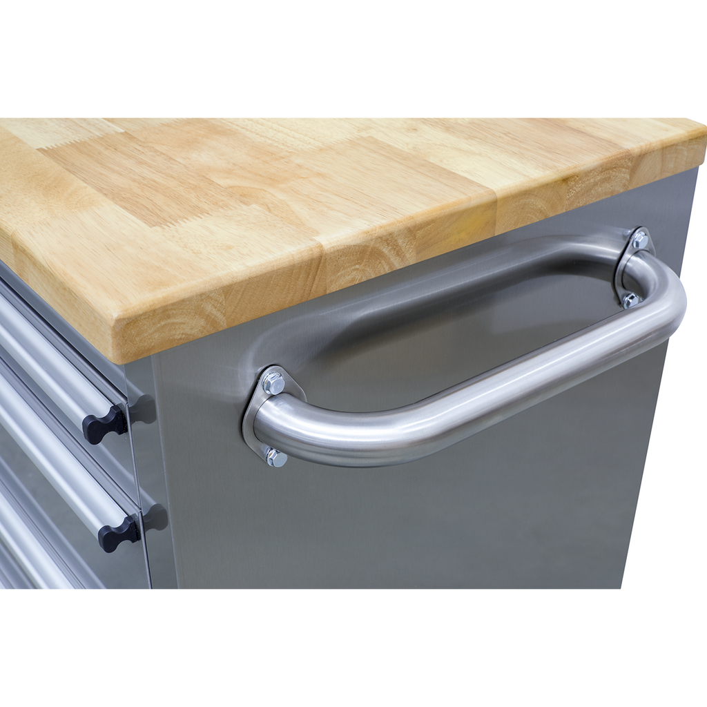 Premier™ Mobile Stainless Steel Tool Cabinet 4 Drawer