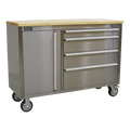 Premier™ Mobile Stainless Steel Tool Cabinet 4 Drawer