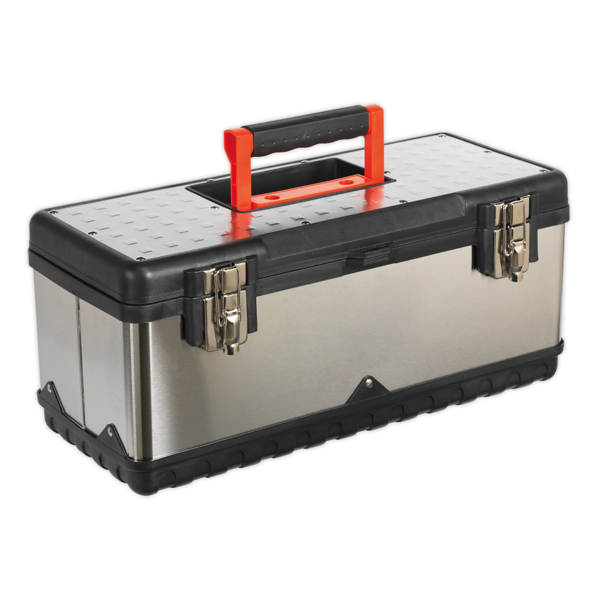 Stainless Steel Toolbox with Tote Tray 505mm