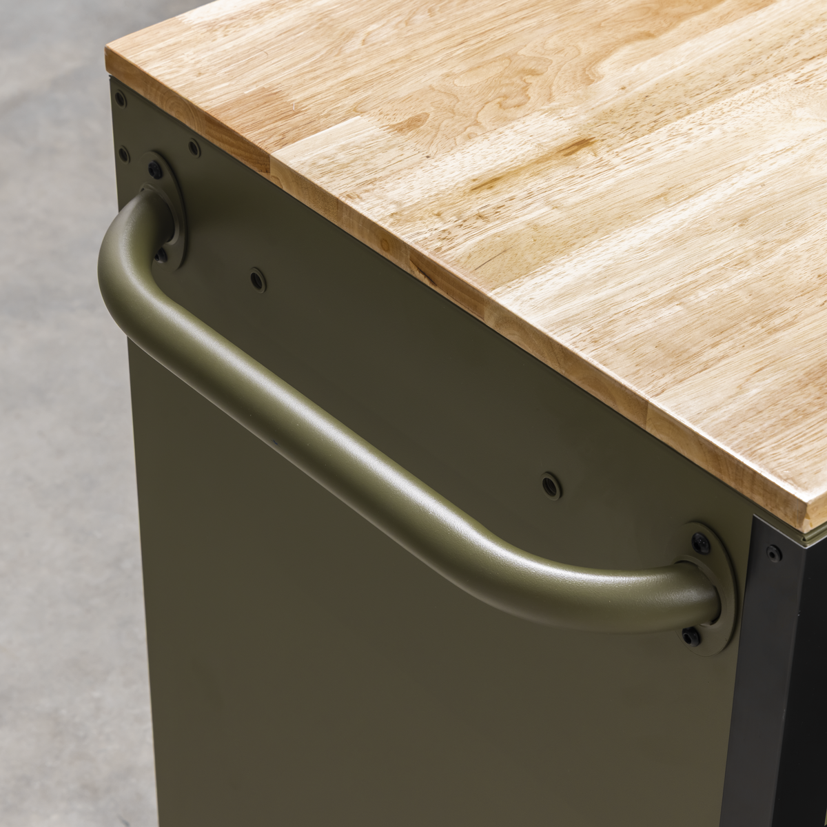 Superline PRO® Mobile Trolley with Wooden Worktop & Power Bar 10 Drawer 1320mm