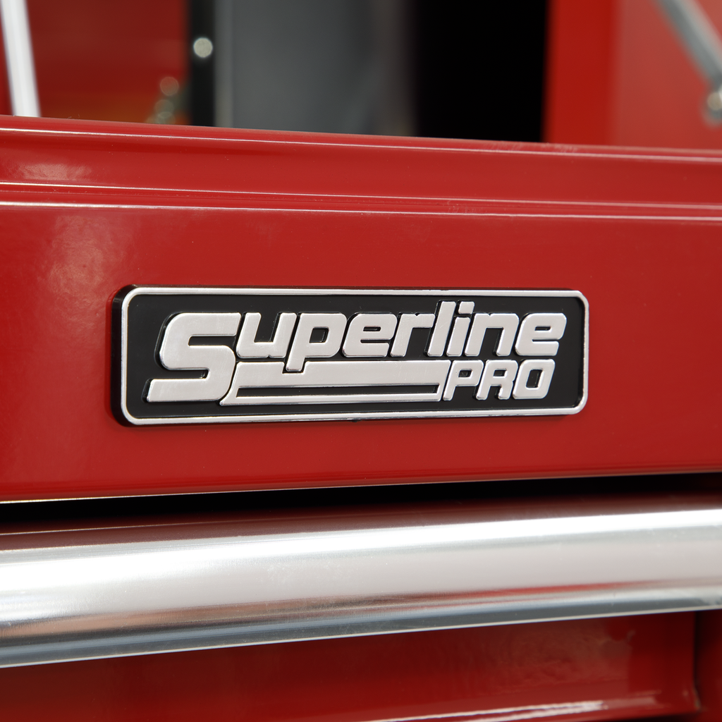 Sealey AP5210T Superline PRO® Heavy-Duty Topchest with Ball-Bearing Slides, 10 Drawer, Red