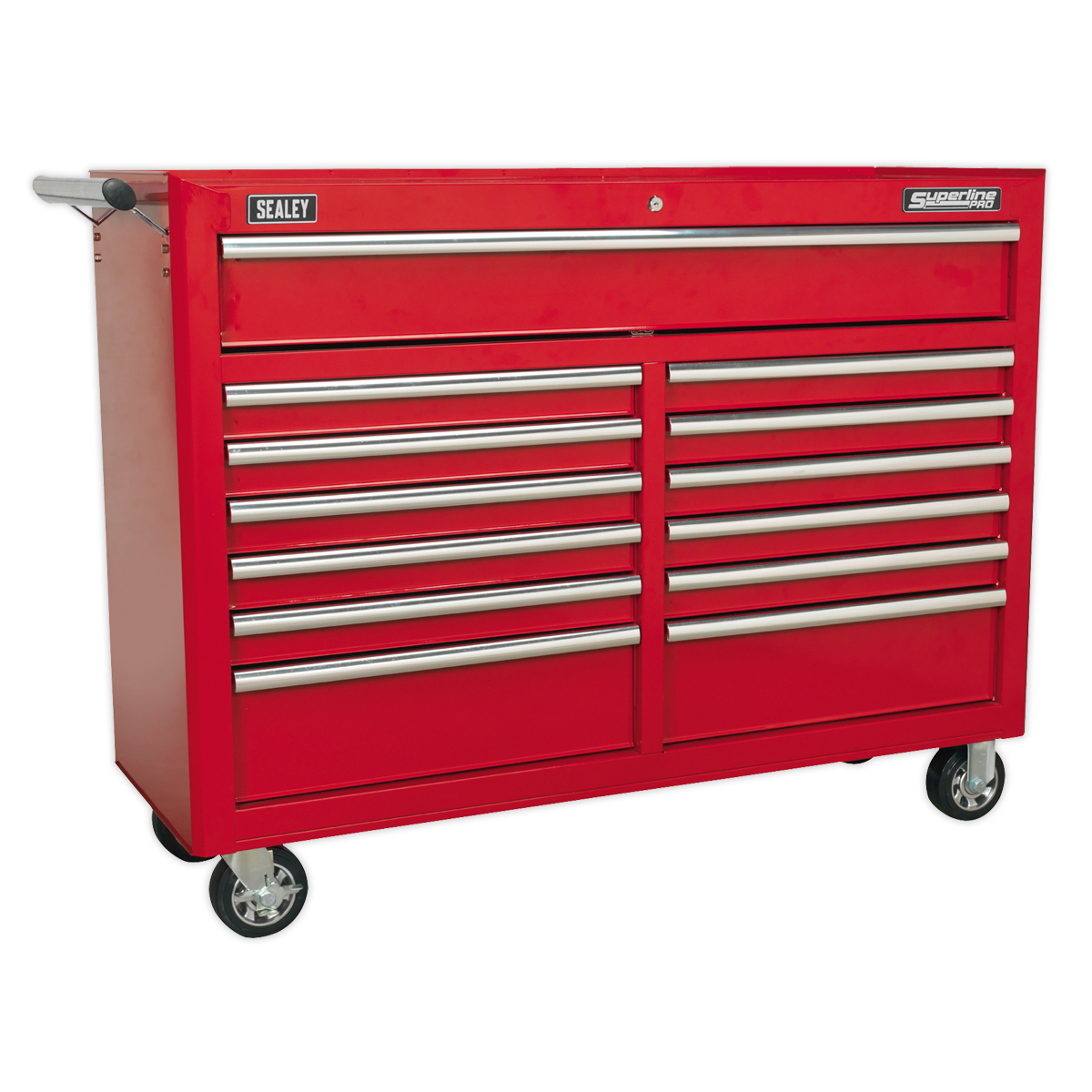 Superline PRO® Rollcab 13 Drawer - Red